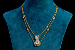 Double line Kundan Necklace By Khaitan Jewels