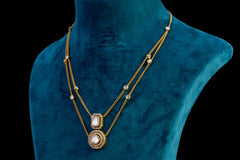 Double line Kundan Necklace By Khaitan Jewels