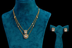 Double line Kundan Necklace By Khaitan Jewels