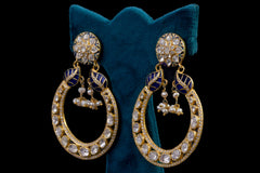 Silver Radiance Earrings by Khaitan Jewels