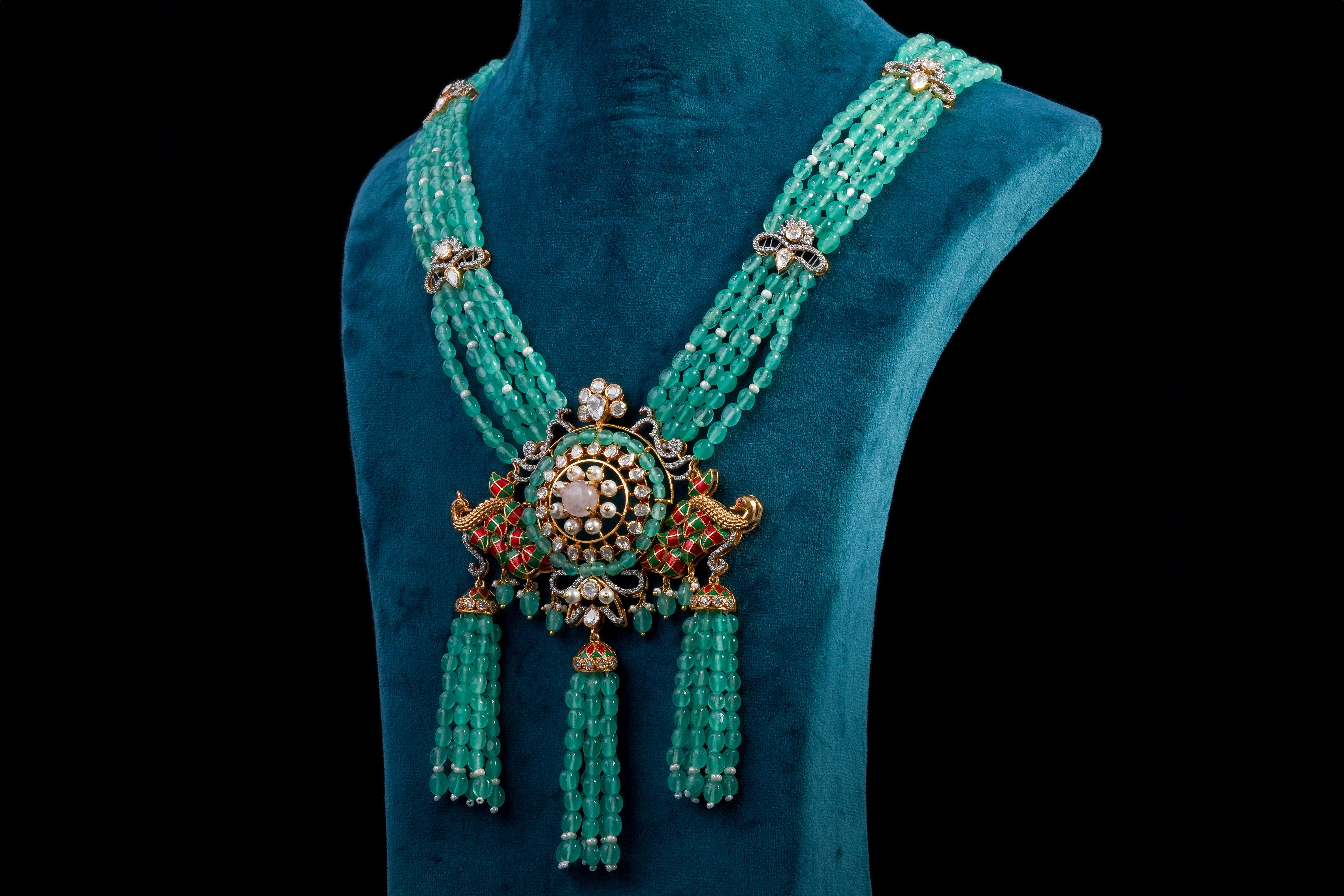 RoyalGleam Silver Necklace by Khaitan Jewels