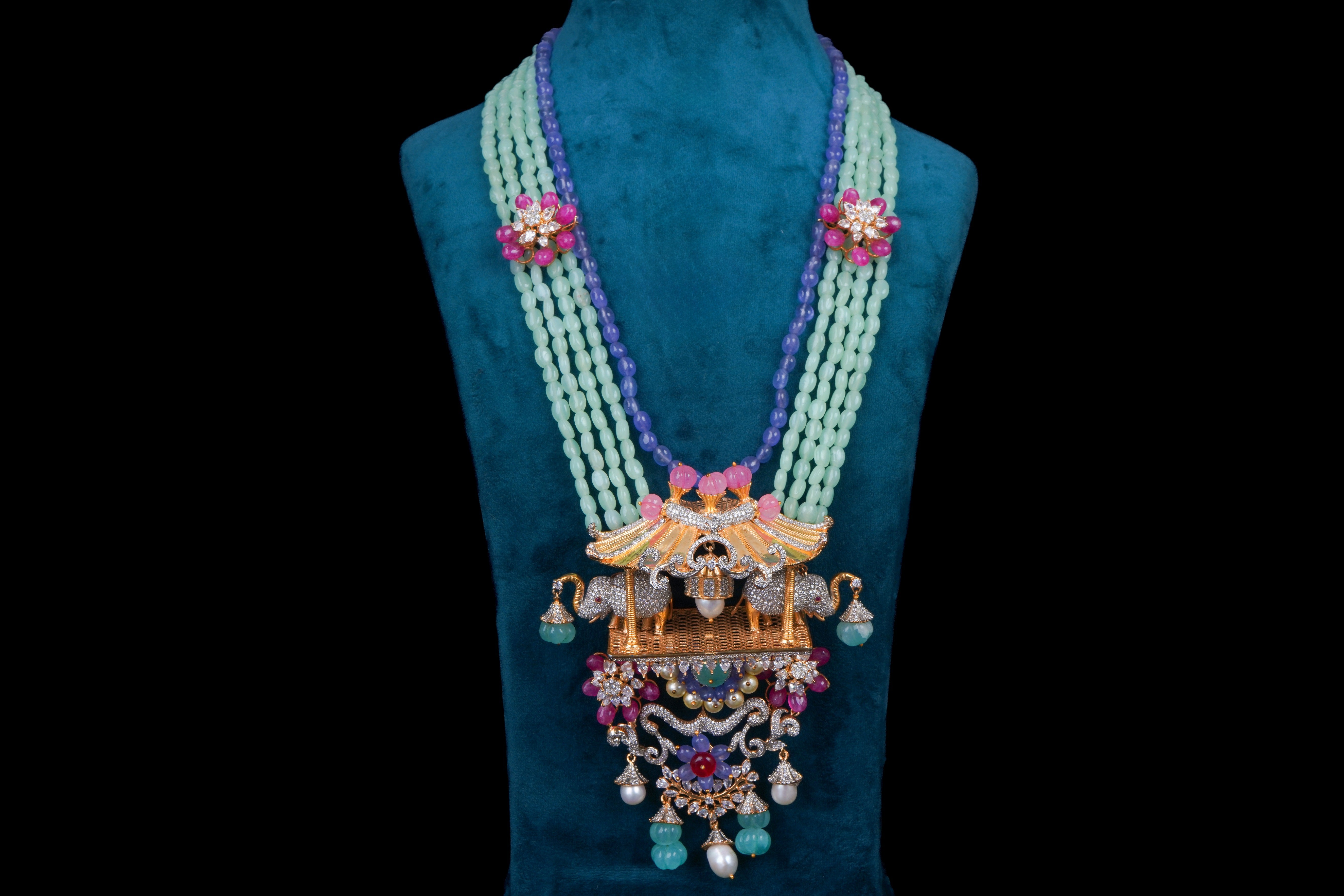 Royal Gajmukhi Necklace by Khaitan Jewels