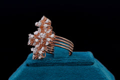 Sparkling Diamond Silver Ring By Khaitan Jewels
