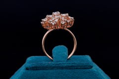Sparkling Diamond Silver Ring By Khaitan Jewels