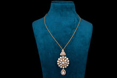 Golden Polki Charm Ensemble by Khaitan Jewels