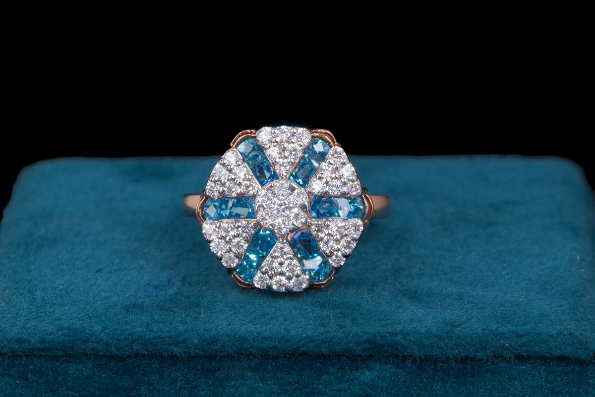 Sapphire Glow Ring By Khaitan Jewels