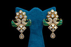 Mor Pankh Ratna Polki Necklace Set By Khaitan Jewels