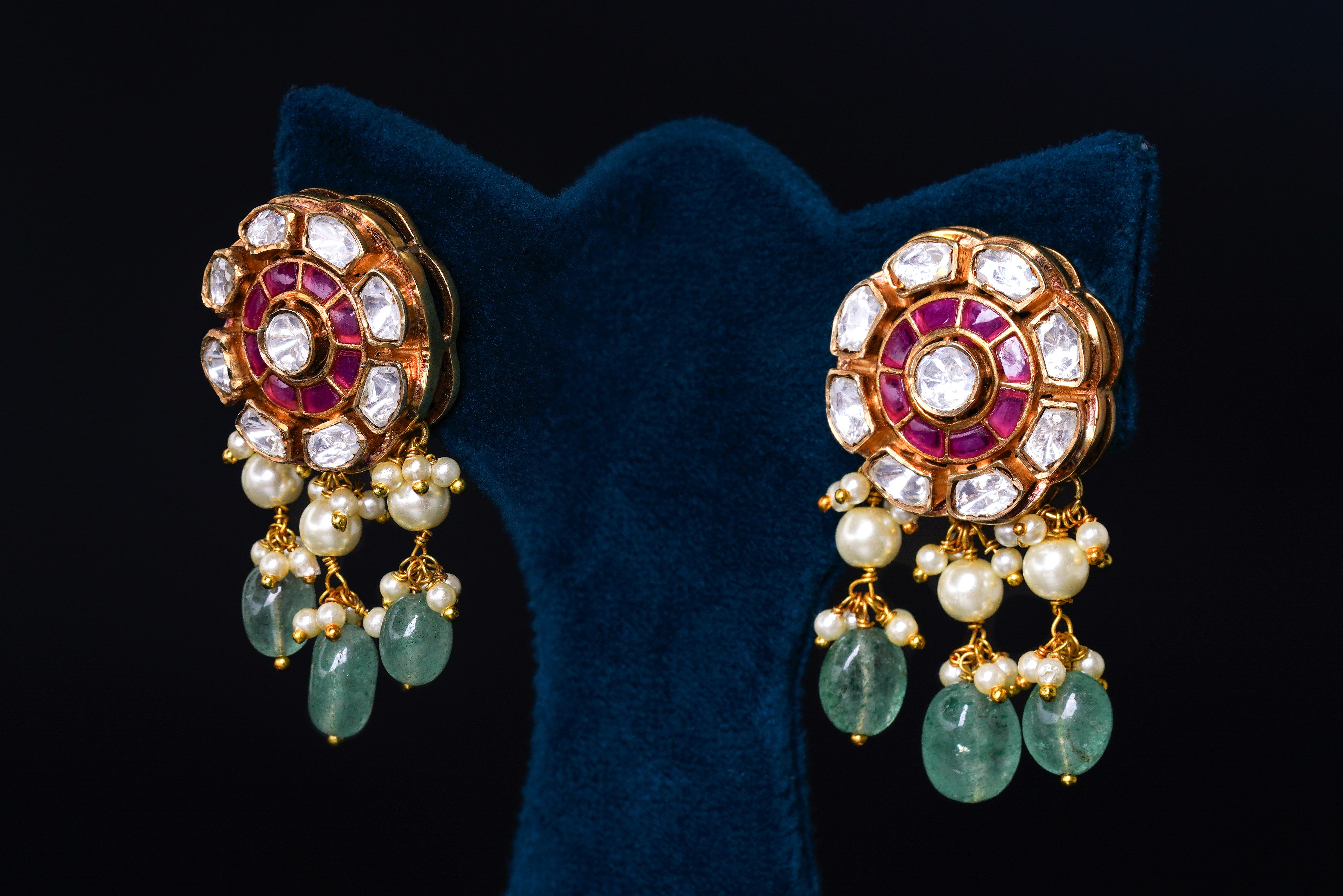 Celestial Navratna Polki Set By Khaitan Jewels