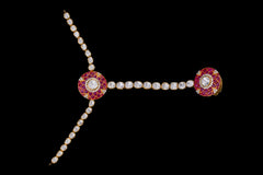 Ruby Kundan Hathphool Pair By Khaitan Jewels