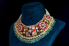 Celestial Navratna Polki Set By Khaitan Jewels