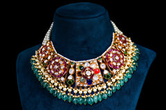 Celestial Navratna Polki Set By Khaitan Jewels